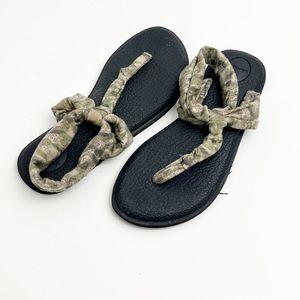 SANUK Ella Aztec Print Yoga Sling Sandals, Size 7